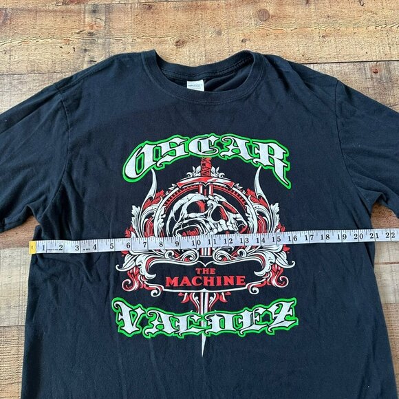 Oscar Valdez The Machine Boxing Men's Short Sleeve Grapic Tee T-shirt Black -L - Picture 3 of 8